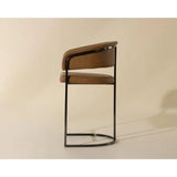 Marris Leather Upholstered Modern Counter Stool