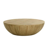 Kinsley Wooden Handcrafted Round Coffee Table