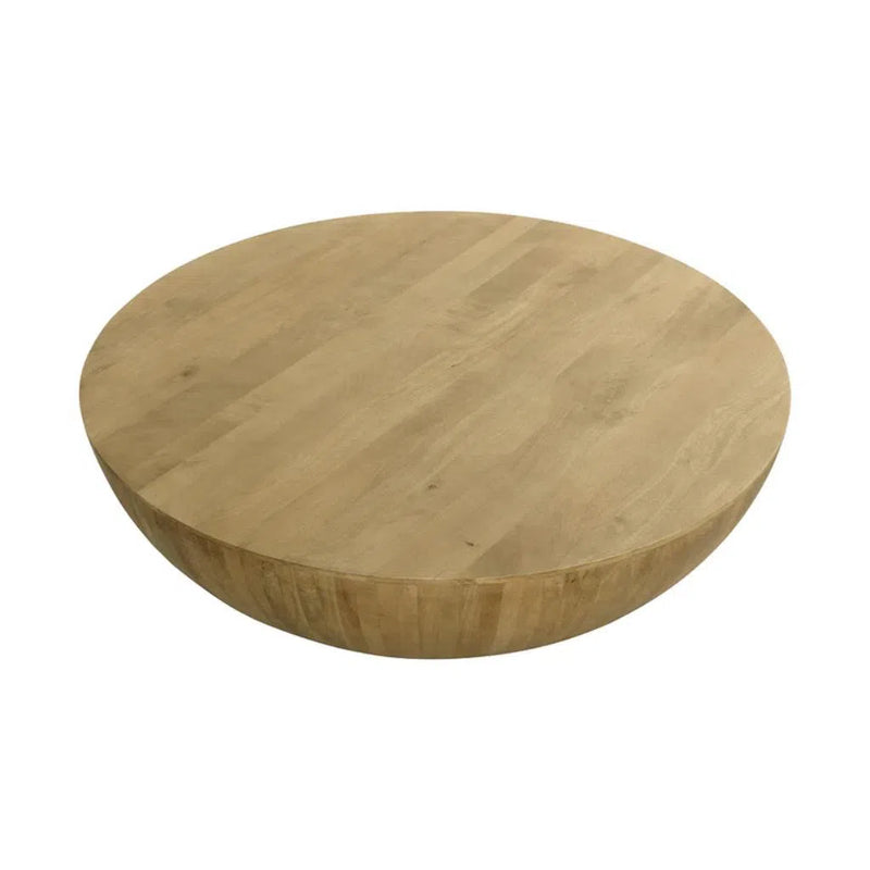 Kinsley Wooden Handcrafted Round Coffee Table