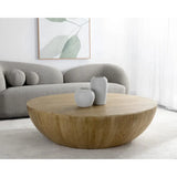 Kinsley Wooden Handcrafted Round Coffee Table