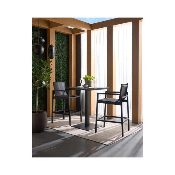 Merano Fabric Modern Outdoor Barstool