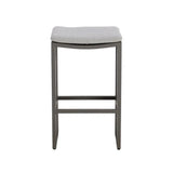 Verin Fabric Streamlined Design Outdoor Barstool