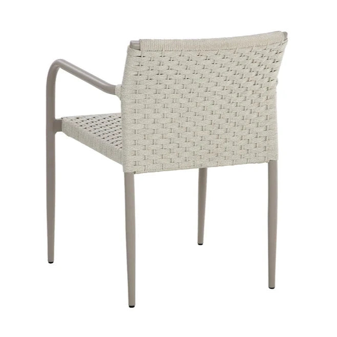 Casella Stackable Dining Armchair Cream - Classic Comfort (Set of 2)