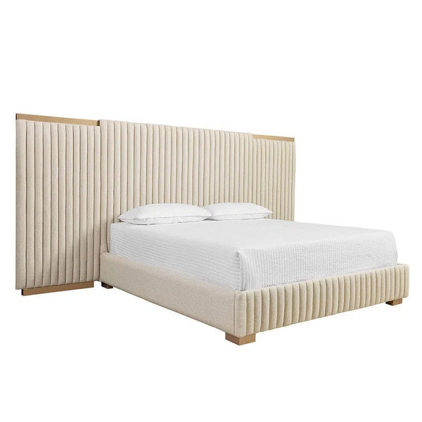 Tarrant King Bed Contemporary Style With Gold Steel Legs