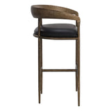 Zanatta Leather Upholstered Barstool