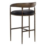 Zanatta Leather Upholstered Barstool