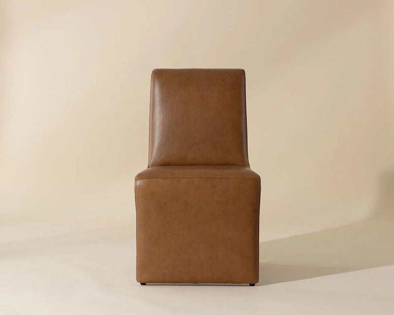 Cascata Leather Upholstered Dining Armchair