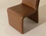 Cascata Leather Upholstered Dining Armchair