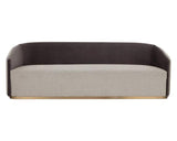 Sheva Sofa - Modern Comfort With Gold Base