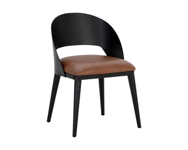 Dezirae Leather Upholstered Armless Dining Chair