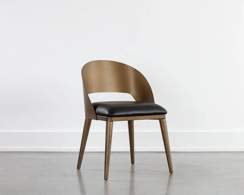 Dezirae Leather Upholstered Armless Dining Chair