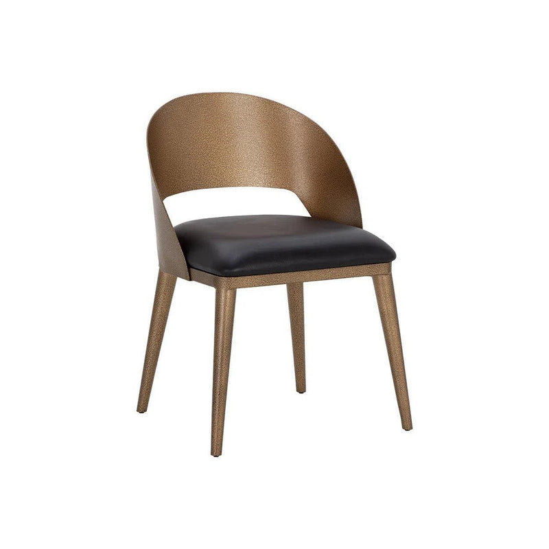 Dezirae Leather Upholstered Armless Dining Chair