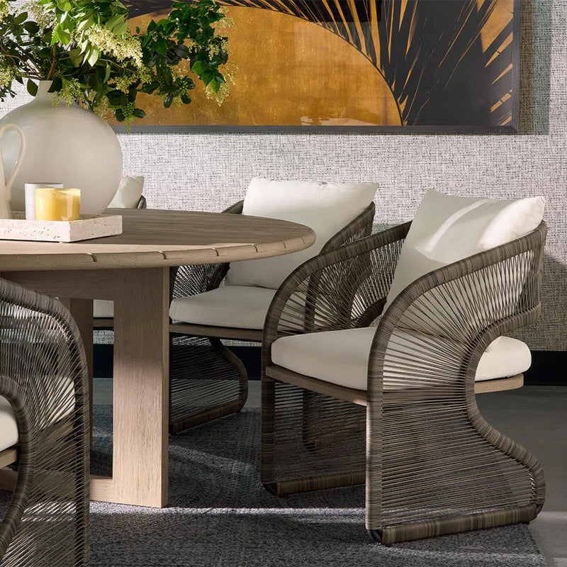 Toulon Dining Chair Stinson Cream Modern Outdoor Seating