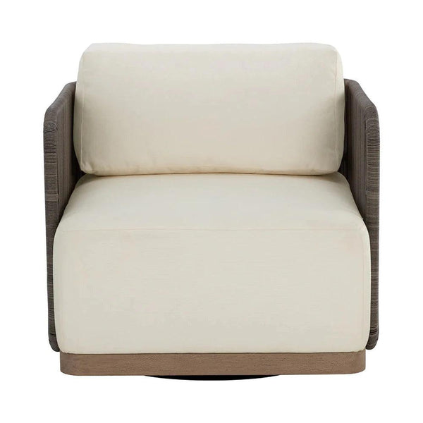 Ravenna Swivel Armchair Stinson Cream Modern Outdoor Chair