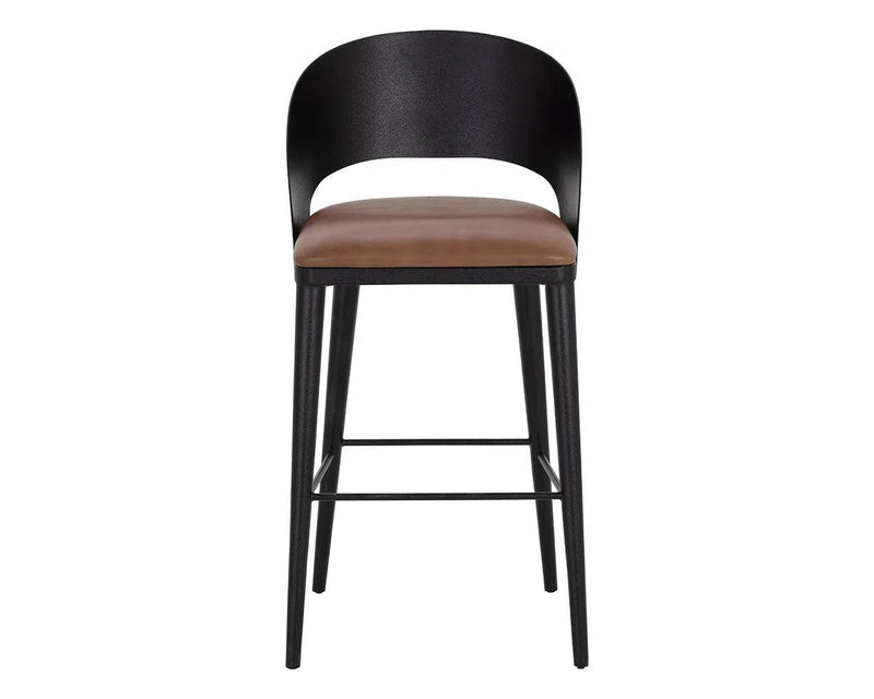 Dezirae Leather Upholstered Barstool