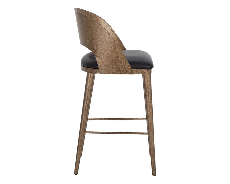 Dezirae Leather Upholstered Barstool