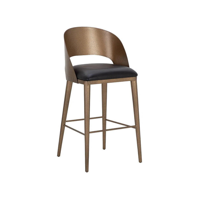 Dezirae Leather Upholstered Barstool