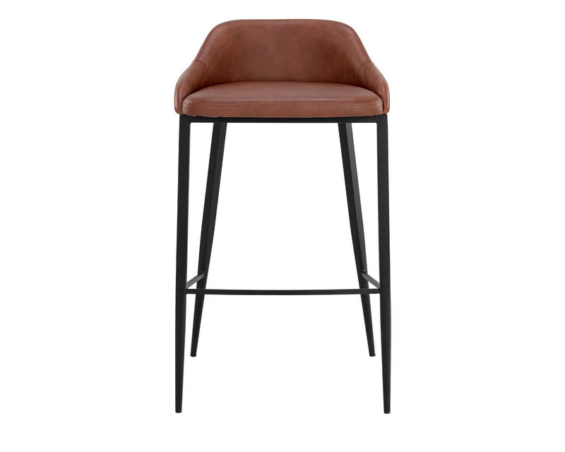 Astra Leather Upholstered Barstool