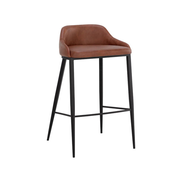 Astra Leather Upholstered Barstool