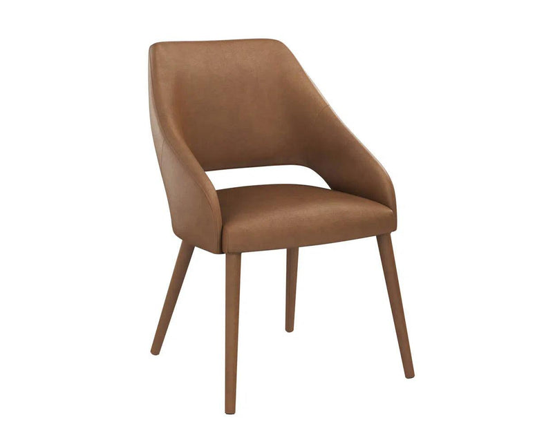 Galen Leather Upholstered Armless Dining Chair