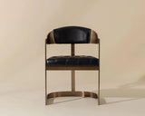 Beaumont Leather Upholstered Dining Armchair