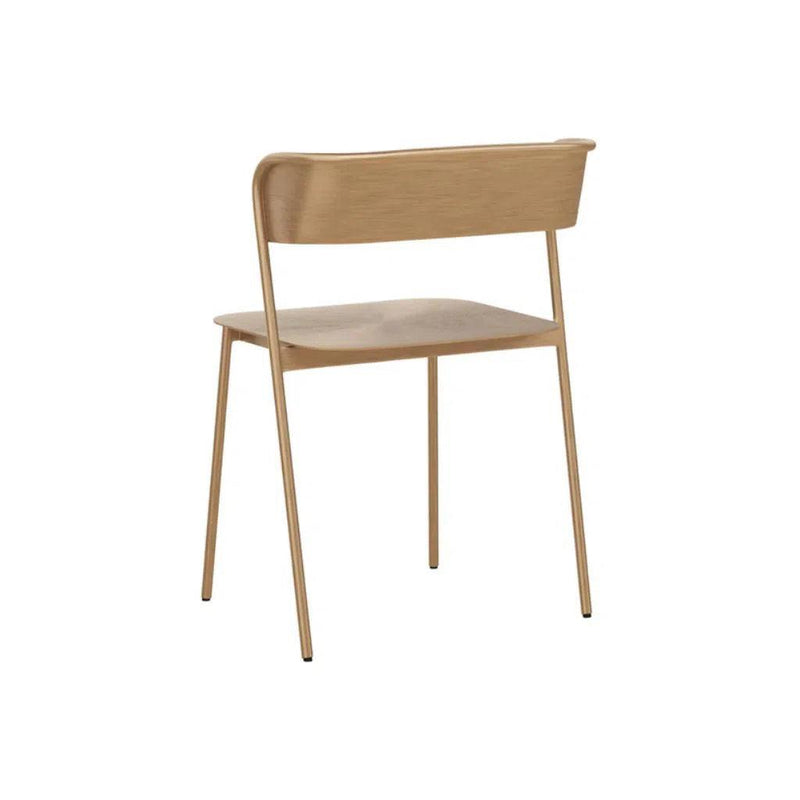 Keanu Powder Coated Iron Armless Dining Chair