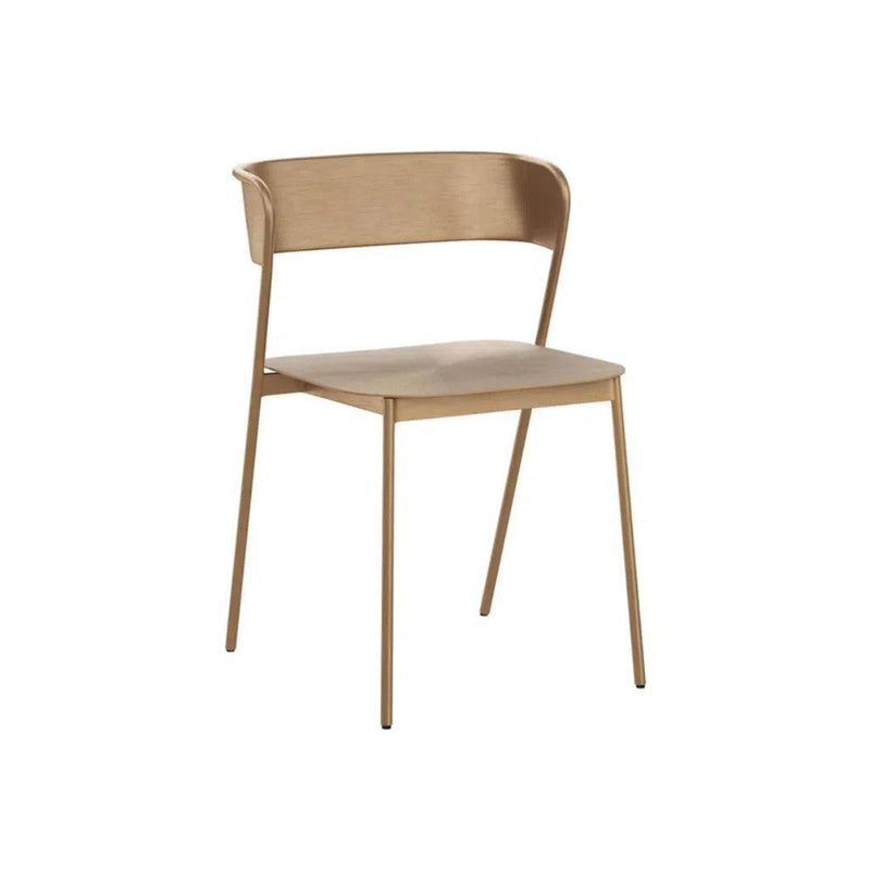 Keanu Powder Coated Iron Armless Dining Chair