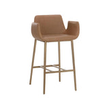 Lucano Leather Upholstered Barstool