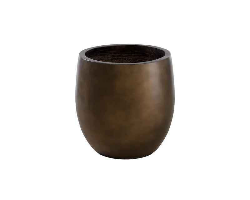 Aster Concrete Outdoor Round Planter