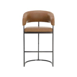 Marris Leather Upholstered Modern Barstool