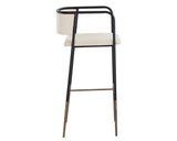 Brenan Leather Upholstered Effortlessly Elegant Barstool