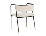 Brenan Leather Upholstered Elegant Dining Armchair