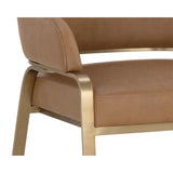 Malachi Leather Upholstered Dining Armchair