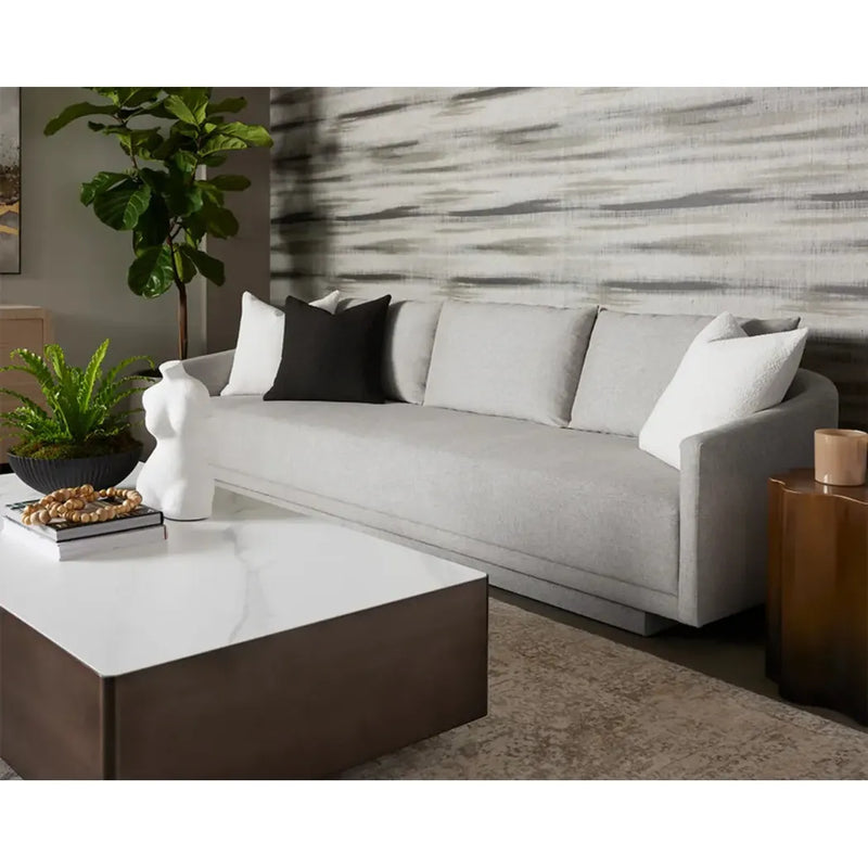 Gannon Polyester Upholstered Modern Sofa