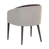 Sheva Dining Chair With Upholstered Legs and Barrel Back