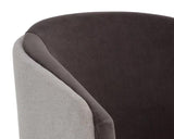 Sheva Dining Chair With Upholstered Legs and Barrel Back