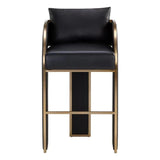 Baz Barstool Napa Black – Elegant Gold Accents