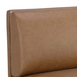 Radcliff Banquette Milliken Cognac Faux Leather Comfort