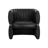 Tryor Leather Upholstered Lounge Chair