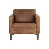 Karmelo Leather Upholstered Armchair