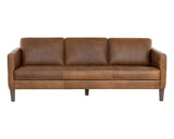 Karmelo Sofa Cognac Leather Mid-Century Design