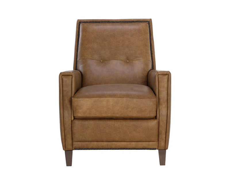 Florenzi Leather Upholstered Lounge Chair