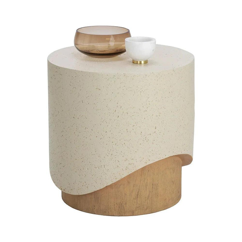 Patras End Table Contemporary Concrete Design For Outdoors