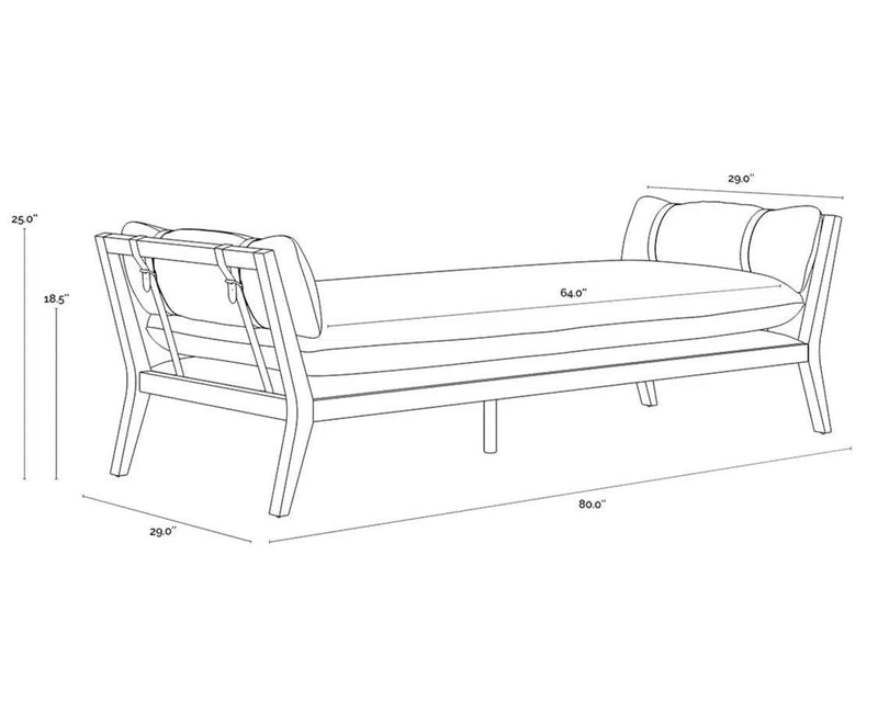 Adelina Daybed Modern Comfort with Performance Fabric