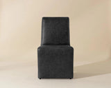 Cascata Leather Upholstered Dining Armchair