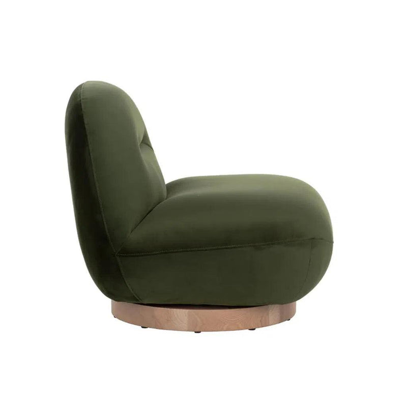 Franze Fabric Upholstered Swivel Lounge Chair