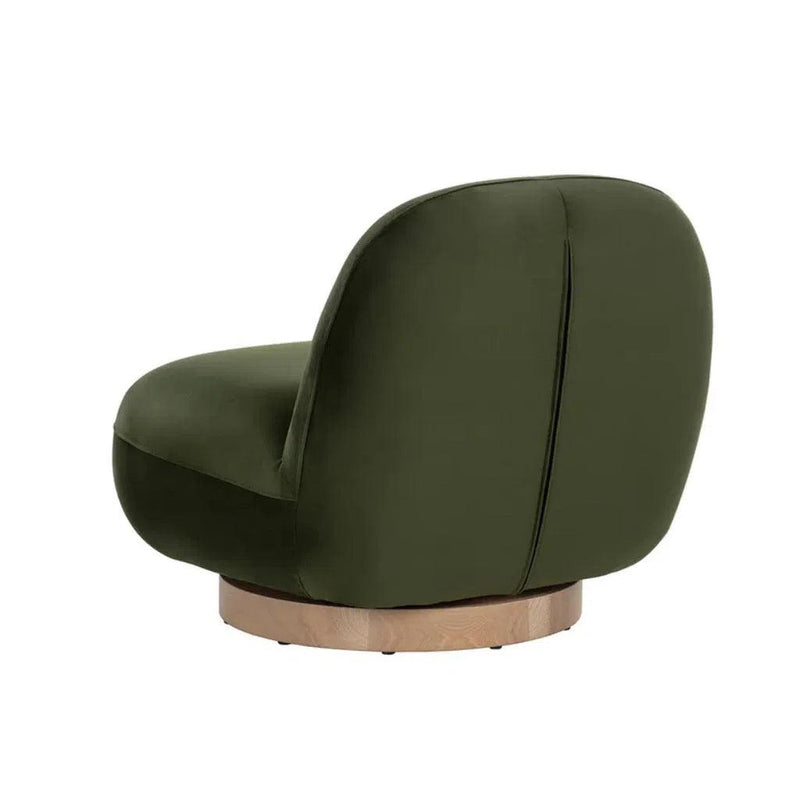 Franze Fabric Upholstered Swivel Lounge Chair