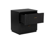 Etienne Linear Designed Wooden Nightstand