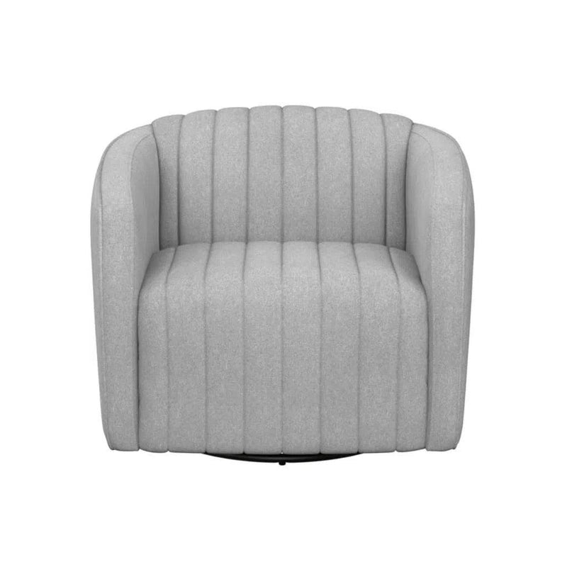 Garrison Fabric Upholstered Swivel Lounge Chair