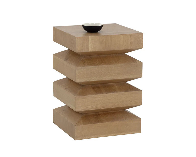 Cormac Wooden Square End Table